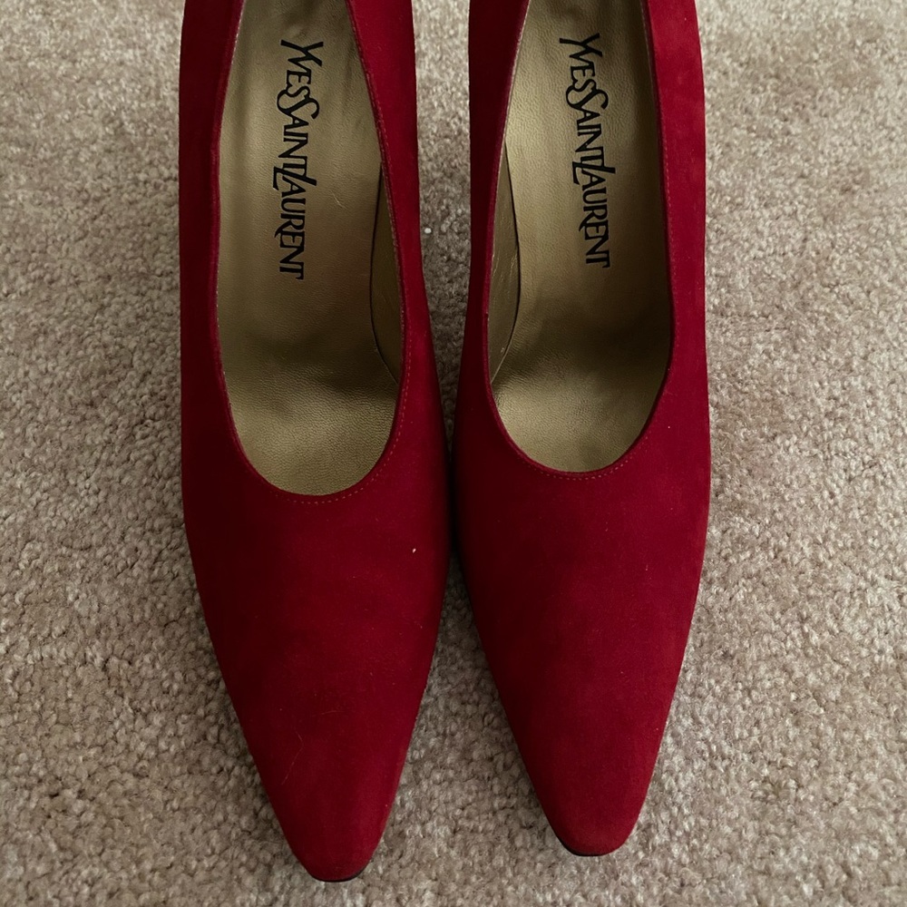 Vintage YSL heels brand new in box
